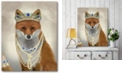 Courtside Market Fox with Tiara Portrait Gallery-Wrapped Canvas Wall Art - 16" x 20"